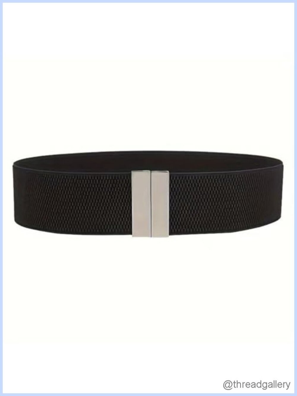 Metal Buckle Elastic Waist Belt Stretch Cinch Belt Corset Belt